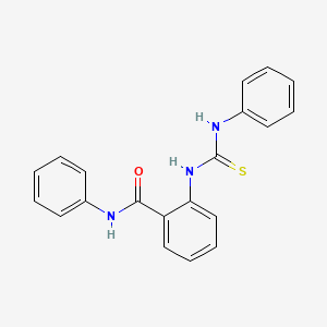 molecular formula C20H17N3OS B14815259 N-phenyl-2-[(phenylcarbamothioyl)amino]benzamide 