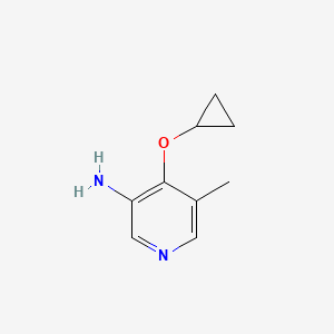 molecular formula C9H12N2O B14815445 4-Cyclopropoxy-5-methylpyridin-3-amine 