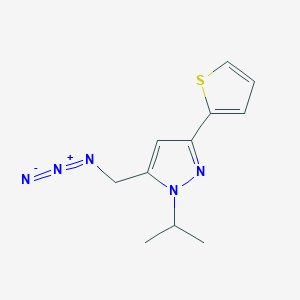 molecular formula C11H13N5S B1481545 5-(azidomethyl)-1-isopropyl-3-(thiophen-2-yl)-1H-pyrazole CAS No. 2098039-30-4