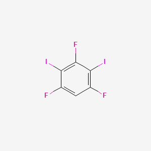 molecular formula C6HF3I2 B14815461 1,3,5-Trifluoro-2,4-diiodobenzene 