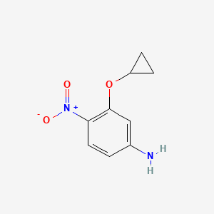 molecular formula C9H10N2O3 B14815536 3-Cyclopropoxy-4-nitroaniline 