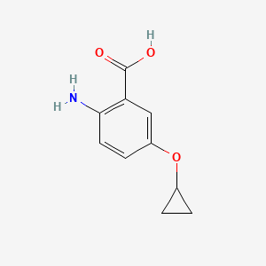 molecular formula C10H11NO3 B14815615 2-Amino-5-cyclopropoxybenzoic acid 