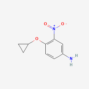 molecular formula C9H10N2O3 B14815626 4-Cyclopropoxy-3-nitroaniline 