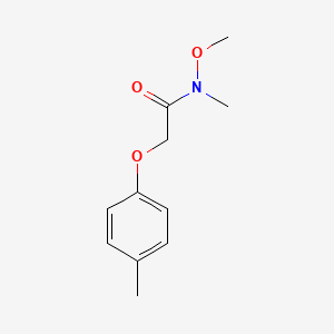 molecular formula C11H15NO3 B14815698 N-methoxy-N-methyl-2-(p-tolyloxy)acetamide 