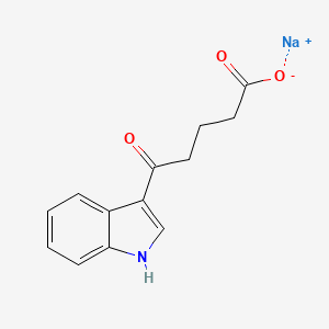 molecular formula C13H12NNaO3 B14815725 sodium 5-(1H-indol-3-yl)-5-oxopentanoate 