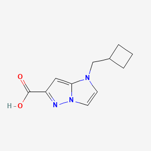 molecular formula C11H13N3O2 B1481579 1-(cyclobutylmethyl)-1H-imidazo[1,2-b]pyrazole-6-carboxylic acid CAS No. 2092804-70-9