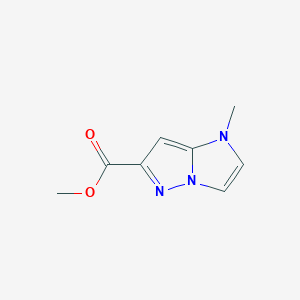 molecular formula C8H9N3O2 B1481580 methyl 1-methyl-1H-imidazo[1,2-b]pyrazole-6-carboxylate CAS No. 2098011-80-2