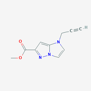 molecular formula C10H9N3O2 B1481581 methyl 1-(prop-2-yn-1-yl)-1H-imidazo[1,2-b]pyrazole-6-carboxylate CAS No. 2097950-94-0