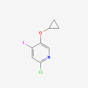 molecular formula C8H7ClINO B14815861 2-Chloro-5-cyclopropoxy-4-iodopyridine 