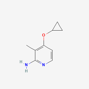 molecular formula C9H12N2O B14815864 4-Cyclopropoxy-3-methylpyridin-2-amine 