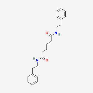 molecular formula C22H28N2O2 B14815884 N,N'-bis(2-phenylethyl)hexanediamide 