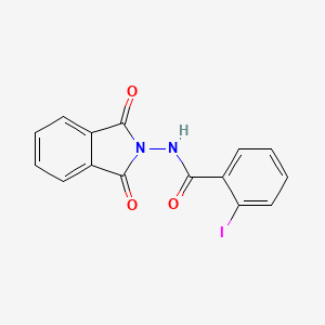 molecular formula C15H9IN2O3 B14815909 N-(1,3-dioxo-1,3-dihydro-2H-isoindol-2-yl)-2-iodobenzamide 