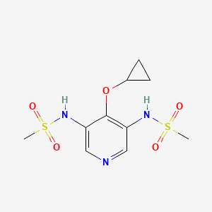 molecular formula C10H15N3O5S2 B14815922 N,N'-(4-Cyclopropoxypyridine-3,5-diyl)dimethanesulfonamide 