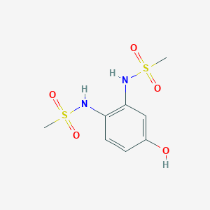 molecular formula C8H12N2O5S2 B14815974 N,N'-(4-Hydroxy-1,2-phenylene)dimethanesulfonamide 