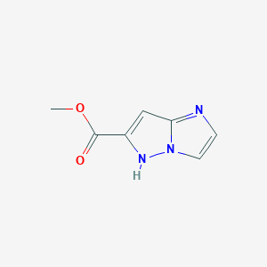 molecular formula C7H7N3O2 B1481605 methyl 1H-imidazo[1,2-b]pyrazole-6-carboxylate CAS No. 2098056-47-2
