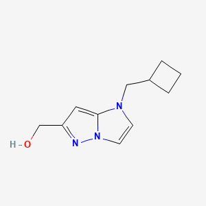 molecular formula C11H15N3O B1481607 (1-(cyclobutylmethyl)-1H-imidazo[1,2-b]pyrazol-6-yl)methanol CAS No. 2097950-98-4