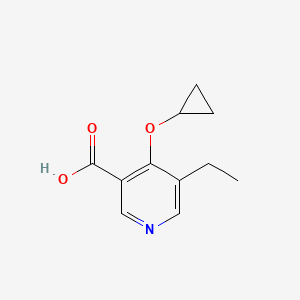 molecular formula C11H13NO3 B14816237 4-Cyclopropoxy-5-ethylnicotinic acid CAS No. 1243401-17-3