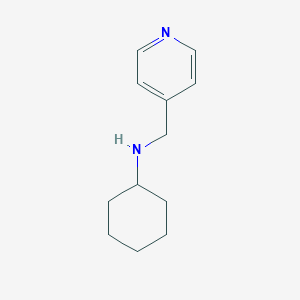 molecular formula C12H18N2 B148163 N-(pyridin-4-ylmethyl)cyclohexanamine CAS No. 128802-98-2