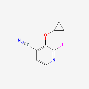 molecular formula C9H7IN2O B14816395 3-Cyclopropoxy-2-iodoisonicotinonitrile 