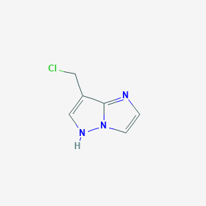 molecular formula C6H6ClN3 B1481641 7-(chloromethyl)-1H-imidazo[1,2-b]pyrazole CAS No. 1934469-99-4