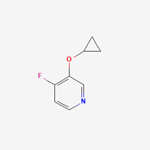 molecular formula C8H8FNO B14816536 3-Cyclopropoxy-4-fluoropyridine 