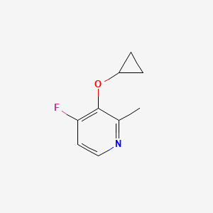 molecular formula C9H10FNO B14816574 3-Cyclopropoxy-4-fluoro-2-methylpyridine 