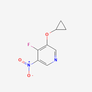 molecular formula C8H7FN2O3 B14816697 3-Cyclopropoxy-4-fluoro-5-nitropyridine 