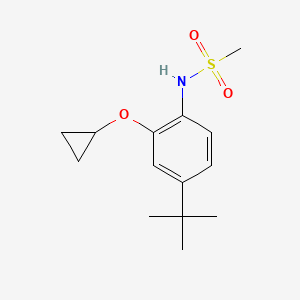 molecular formula C14H21NO3S B14816724 N-(4-Tert-butyl-2-cyclopropoxyphenyl)methanesulfonamide 