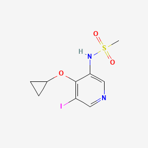 molecular formula C9H11IN2O3S B14816814 N-(4-Cyclopropoxy-5-iodopyridin-3-YL)methanesulfonamide 