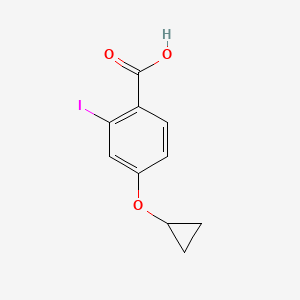molecular formula C10H9IO3 B14816857 4-Cyclopropoxy-2-iodobenzoic acid 