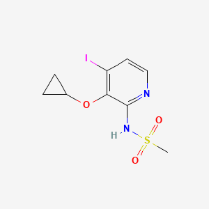 molecular formula C9H11IN2O3S B14816891 N-(3-Cyclopropoxy-4-iodopyridin-2-YL)methanesulfonamide 