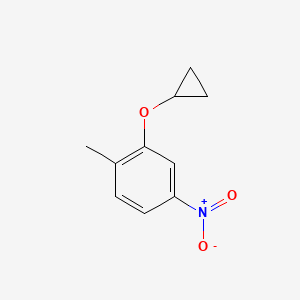 molecular formula C10H11NO3 B14816930 2-Cyclopropoxy-1-methyl-4-nitrobenzene 