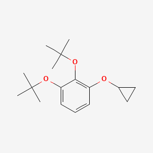 molecular formula C17H26O3 B14817017 1,2-DI-Tert-butoxy-3-cyclopropoxybenzene 