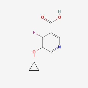 molecular formula C9H8FNO3 B14817024 5-Cyclopropoxy-4-fluoronicotinic acid 