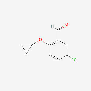 molecular formula C10H9ClO2 B14817149 5-Chloro-2-cyclopropoxybenzaldehyde 