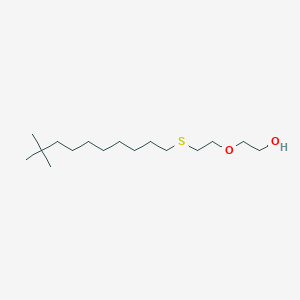 molecular formula C16H34O2S B148172 2-[2-(9,9-Dimethyldecylsulfanyl)ethoxy]ethanol CAS No. 9004-83-5