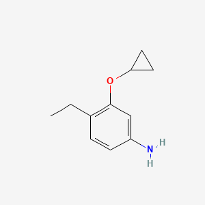 molecular formula C11H15NO B14817275 3-Cyclopropoxy-4-ethylaniline 