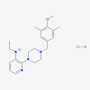 1-(4-Methoxy-3,5-dimethylbenzyl)-4-(3-(ethylamino)-2-pyridyl)piperazine hydrochloride