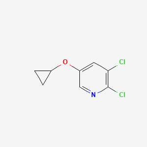 molecular formula C8H7Cl2NO B14817314 2,3-Dichloro-5-cyclopropoxypyridine 