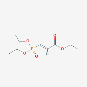 molecular formula C10H19O5P B14817442 ethyl (E)-3-diethoxyphosphorylbut-2-enoate 