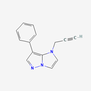 molecular formula C14H11N3 B1481751 7-phenyl-1-(prop-2-yn-1-yl)-1H-imidazo[1,2-b]pyrazole CAS No. 2098025-57-9