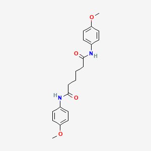 molecular formula C20H24N2O4 B14817551 N,N'-bis(4-methoxyphenyl)hexanediamide 
