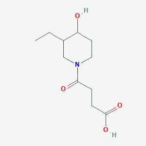 molecular formula C11H19NO4 B1481794 4-(3-Ethyl-4-hydroxypiperidin-1-yl)-4-oxobutanoic acid CAS No. 2098132-19-3