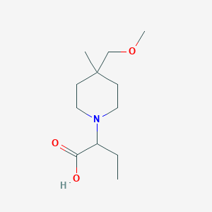 molecular formula C12H23NO3 B1481799 2-(4-(Methoxymethyl)-4-methylpiperidin-1-yl)butanoic acid CAS No. 2097943-81-0
