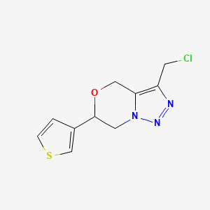 molecular formula C10H10ClN3OS B1481815 3-(chloromethyl)-6-(thiophen-3-yl)-6,7-dihydro-4H-[1,2,3]triazolo[5,1-c][1,4]oxazine CAS No. 2090383-05-2