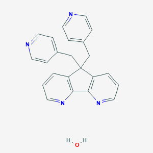 5,5-Bis(4-pyridinylmethyl)-5H-cyclopenta(2,1-b:3,4-b')dipyridine monohydrate