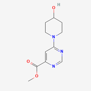 molecular formula C11H15N3O3 B1481839 Methyl 6-(4-hydroxypiperidin-1-yl)pyrimidine-4-carboxylate CAS No. 2098099-44-4