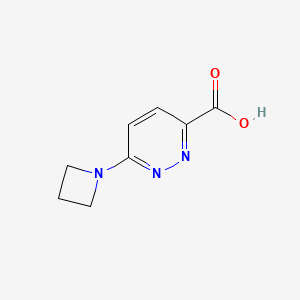 molecular formula C8H9N3O2 B1481844 6-(Azetidin-1-yl)pyridazine-3-carboxylic acid CAS No. 1864713-32-5