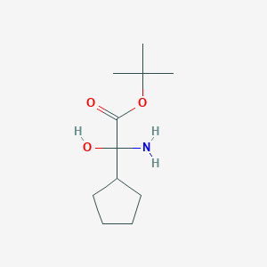 molecular formula C11H21NO3 B14818562 1-Boc-amino-cyclopentylmethanol 
