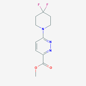 molecular formula C11H13F2N3O2 B1481860 Methyl 6-(4,4-difluoropiperidin-1-yl)pyridazine-3-carboxylate CAS No. 2098142-06-2